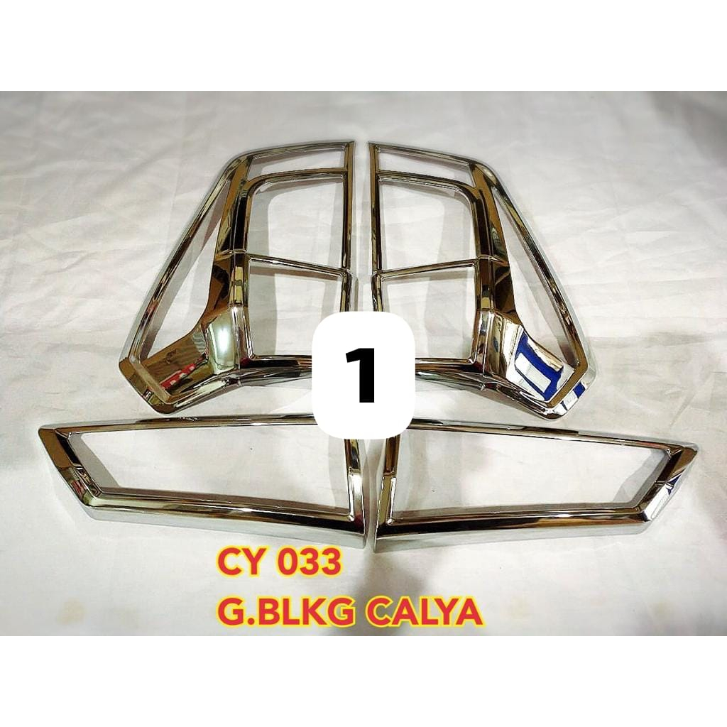 GARNISH GARNIS LIST LAMPU BELAKANG CHROME CALYA & SIGRA