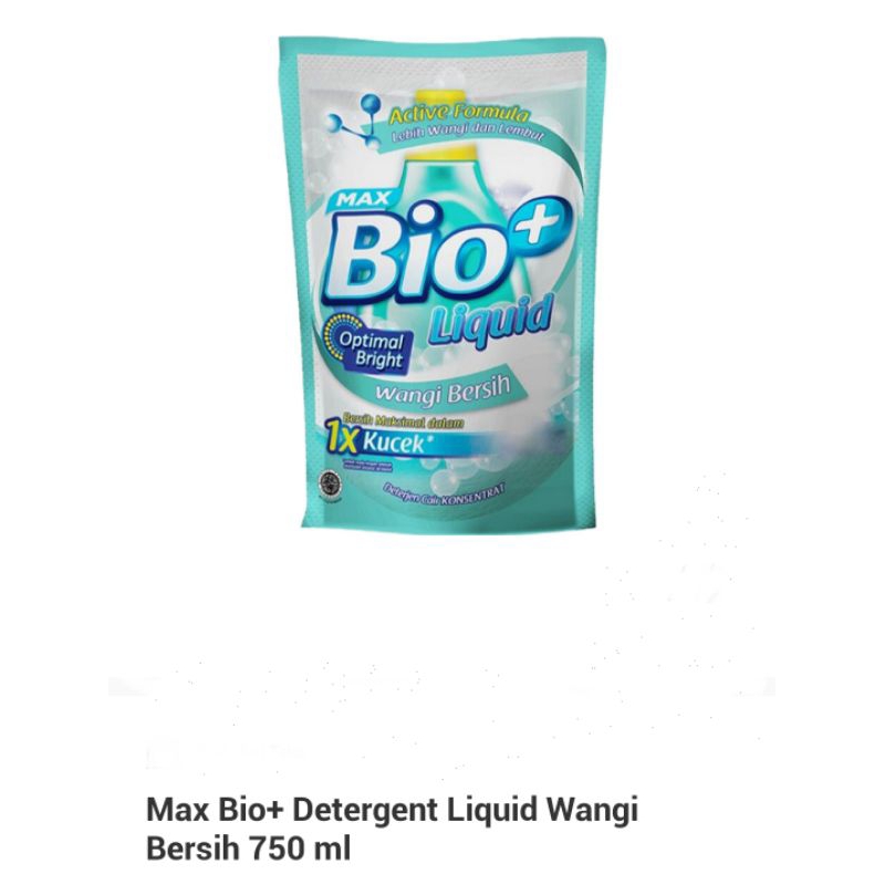 Max Bio+ Detergent Liquid 750ml