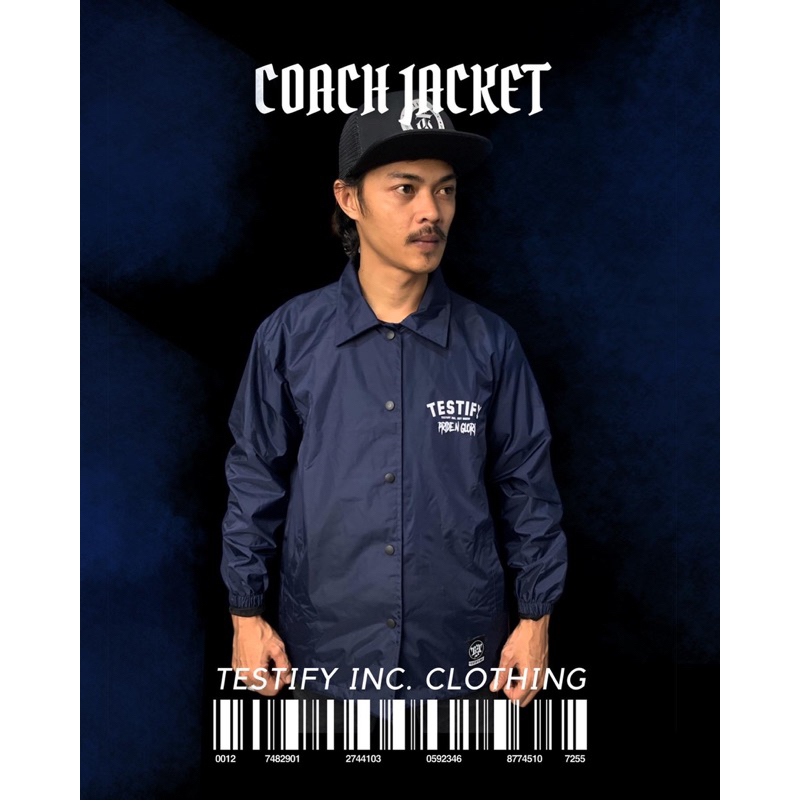 Coach jacket Testify inc. Pride n Glory blue navy