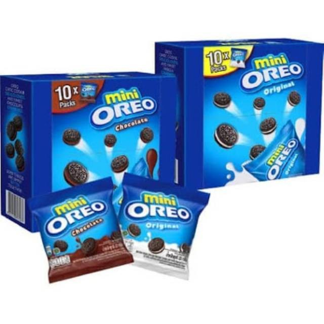 

{ Perbox Isi 10 Pcs } Oreo Mini Pouch| Mini Oreo Biskuit | Pcs 20.4g Untuk Traveling