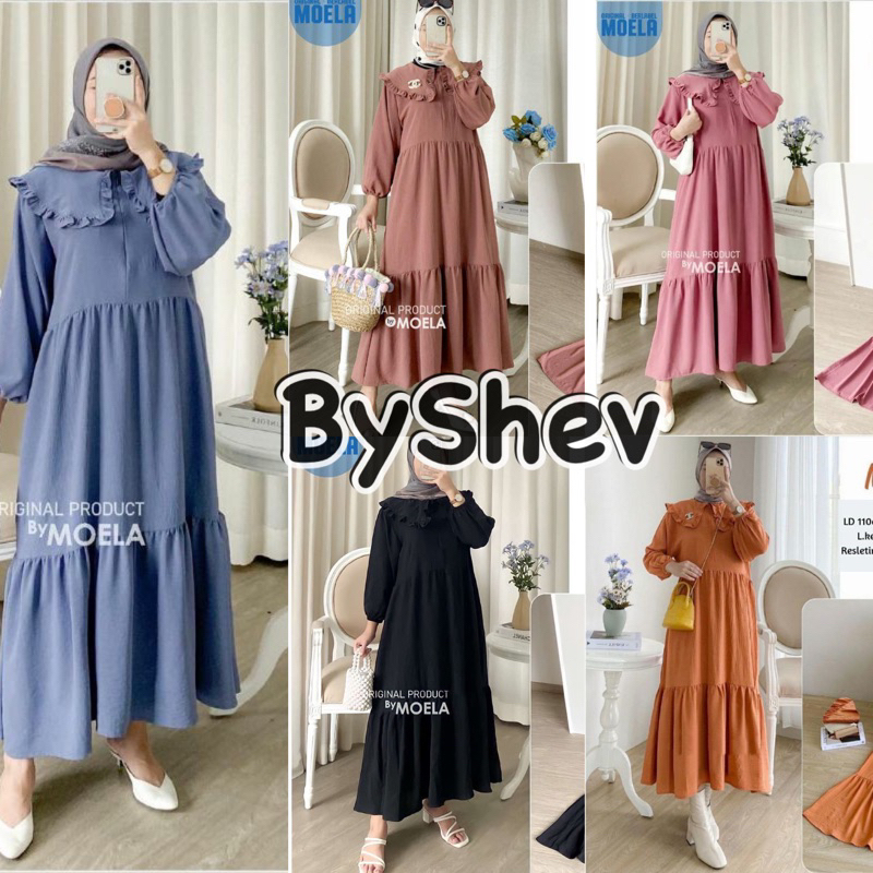 Marita Midi Dress Crinkle Airflow Premium Rayon