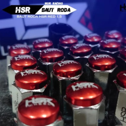 Baut Mur Roda Variasi Lugnut Hsr Wheel Racing Ukuran 12X1,25/1,5 Red
