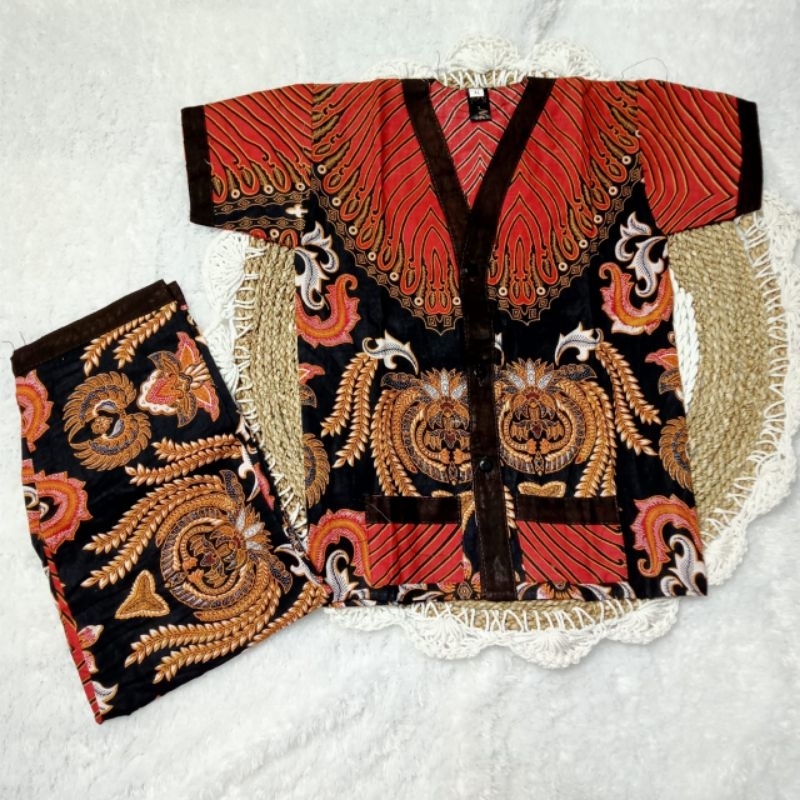 Piyama batik anak baju tidur batik oleh oleh jogja solo Pekalongan grosir