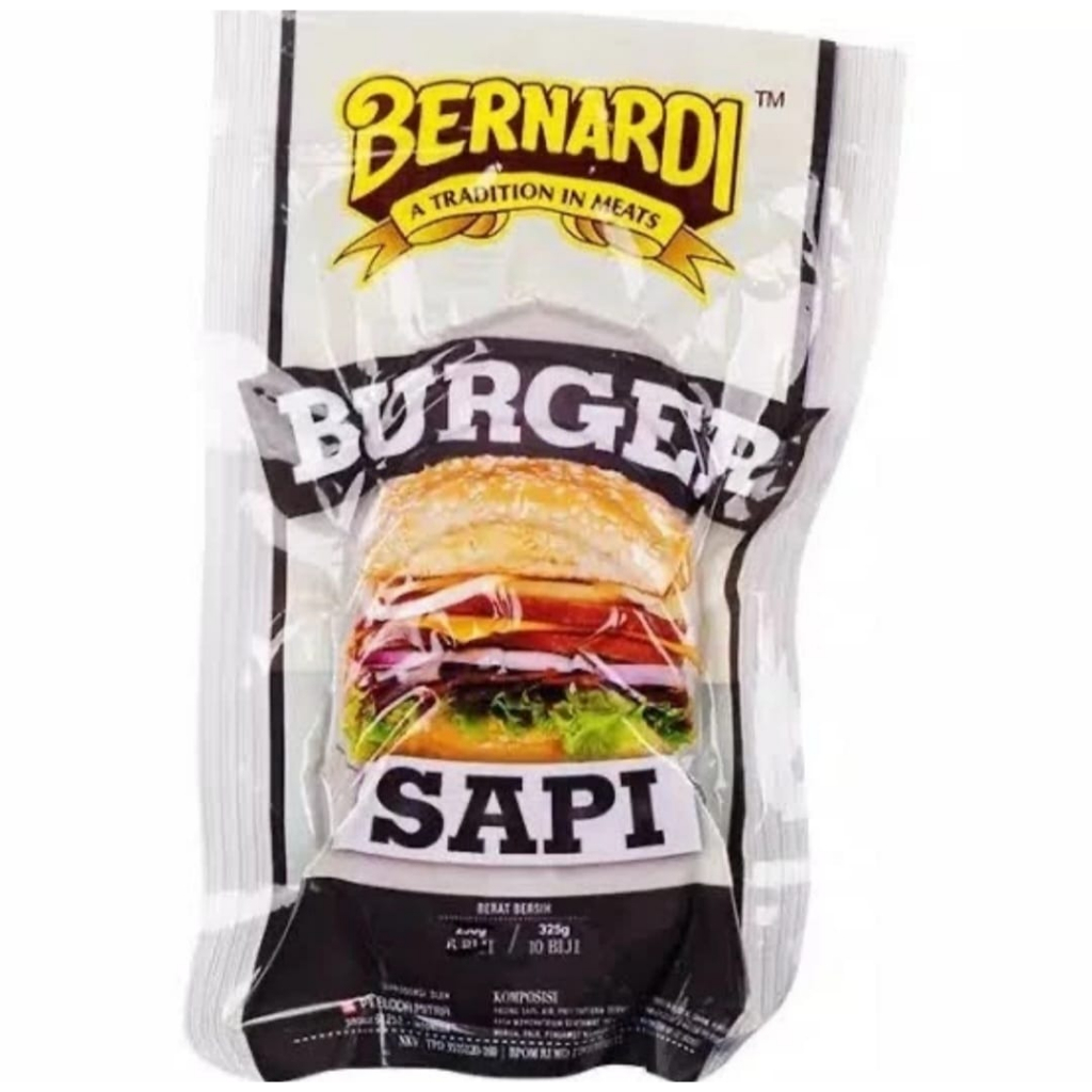 

Bernardi Burger Sapi Beef isi 10pcs