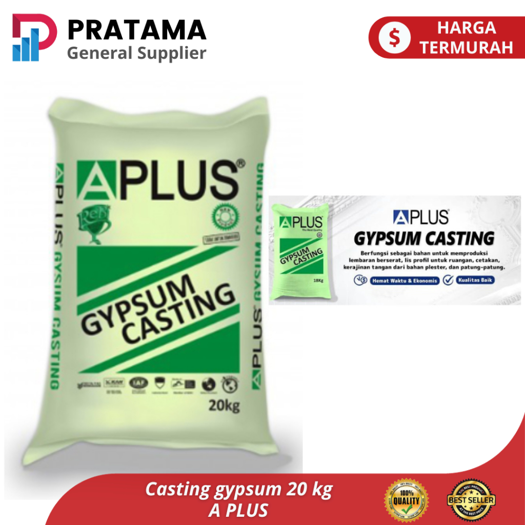 Casting Aplus 20Kg / CASTING GYPSUM TAMBAL PLAFON ATAP / surabaya