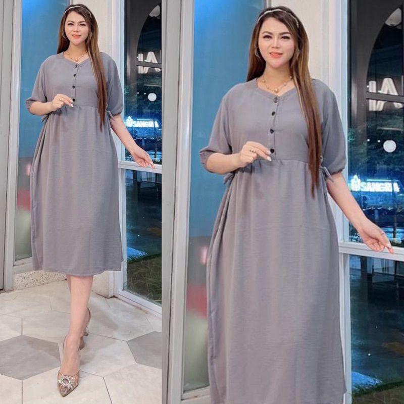 Daster Anjani Busui Crinkle Airflow / Dress Crinkle Busui