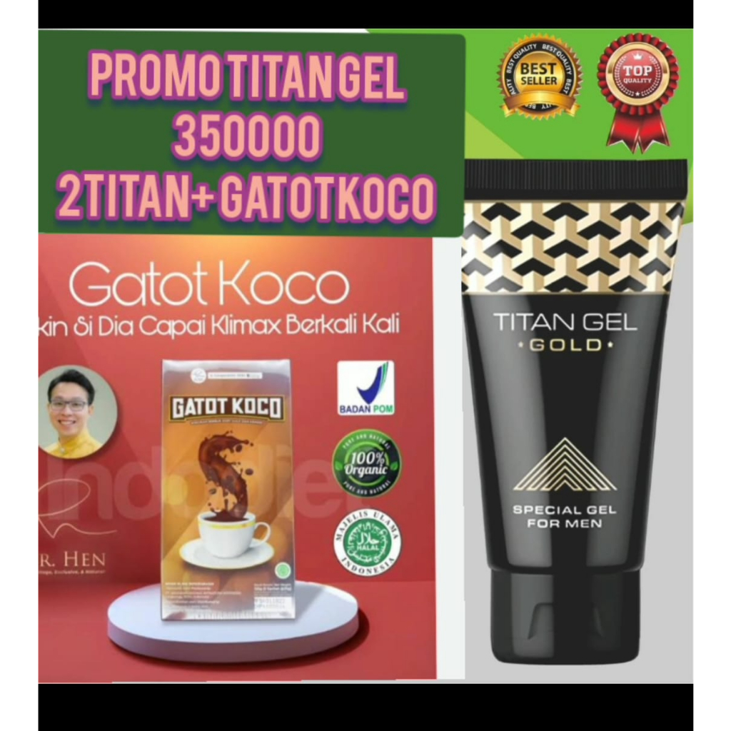 ( PROMO TITAN 1 FREE 2 TITAN ) > A5 TITAN GEL GOLD ORIGINAL 50 ML