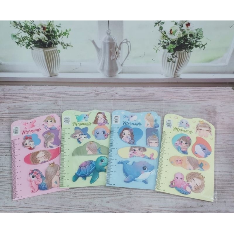 

Pembatas Buku Penggaris Edisi Mermaids + Stiker