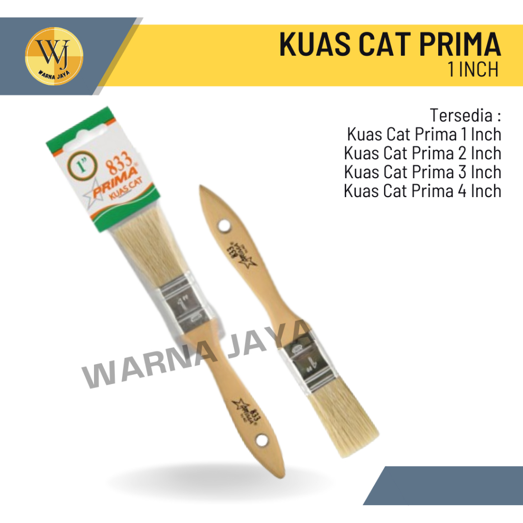 

Kuas Cat Prima 1 Inch / Kuas Prima