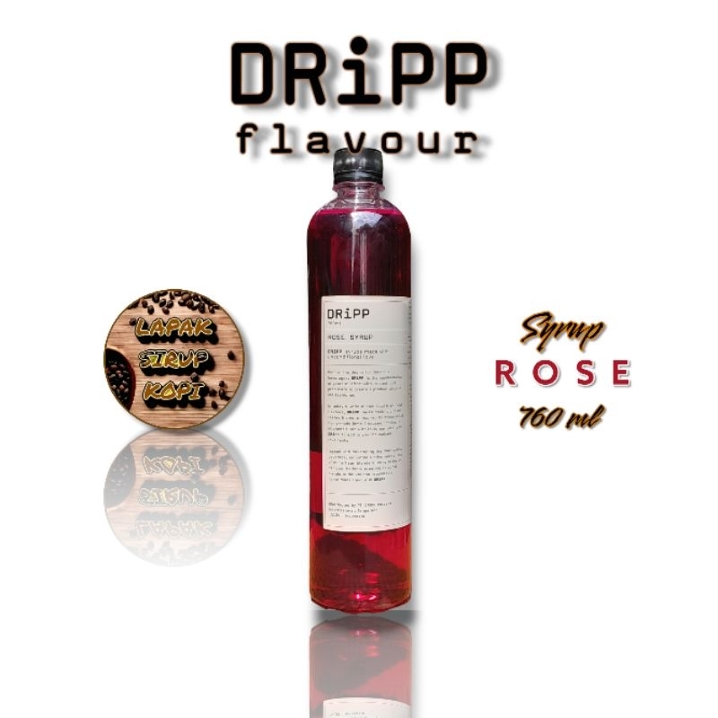 

Dripp - Rose syrup 760ml - sirup minuman rasa bunga mawar