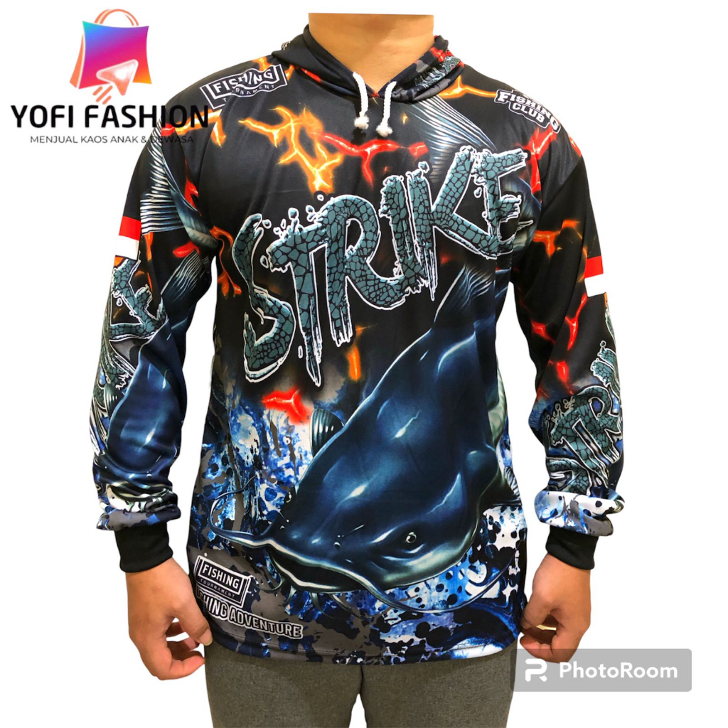 Saelaris_ Jersey Macing/Baju Mancing Ikan Mujaer Lengan Panjang