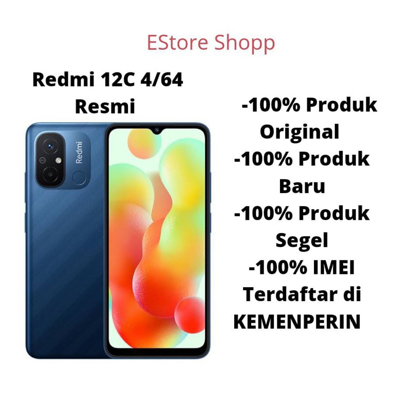 XIAOMI REDMI 12C 4/64 GARANSI RESMI TAM