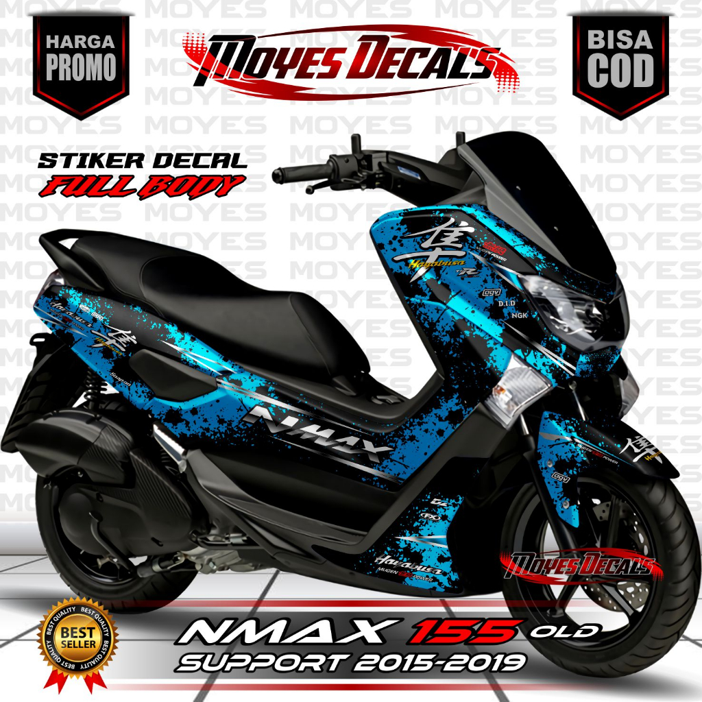 Decal Sticker Yamaha Nmax 155 Old Fullbody 2015-2019 Decal stiker nmax old / stiker nmax full body M