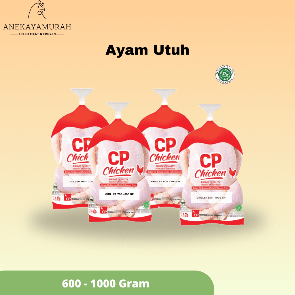 

Ayam Karkas Size 600gr - 1Kg ( Ayam Potong )