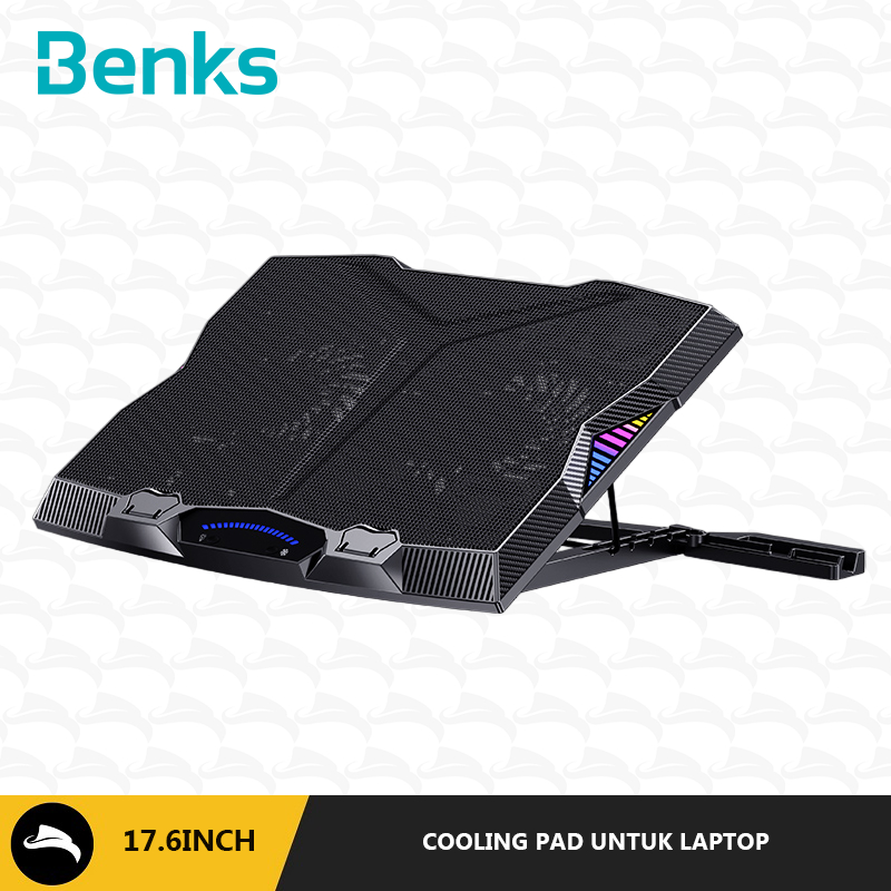 KOBOITECH - BENKS SR08 COOLING COOLER PAD FAN KIPAS PENDINGIN LAPTOP GAMING
