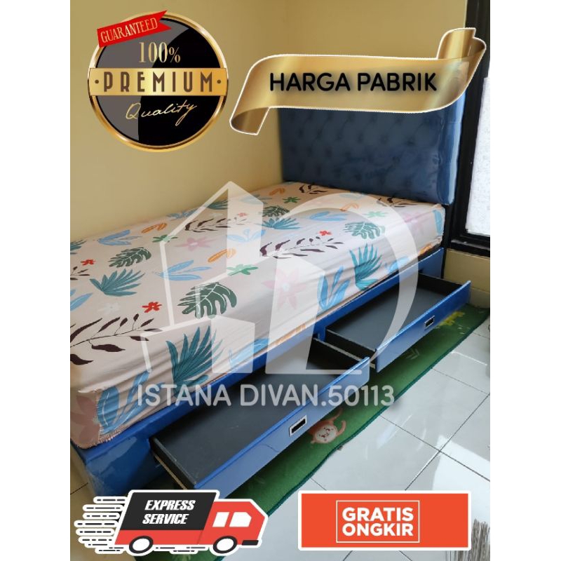 DIPAN TEMPAT TIDUR ,LACI SANDARAN MINIMALIS MODERN L.107 FREE ONGKIR