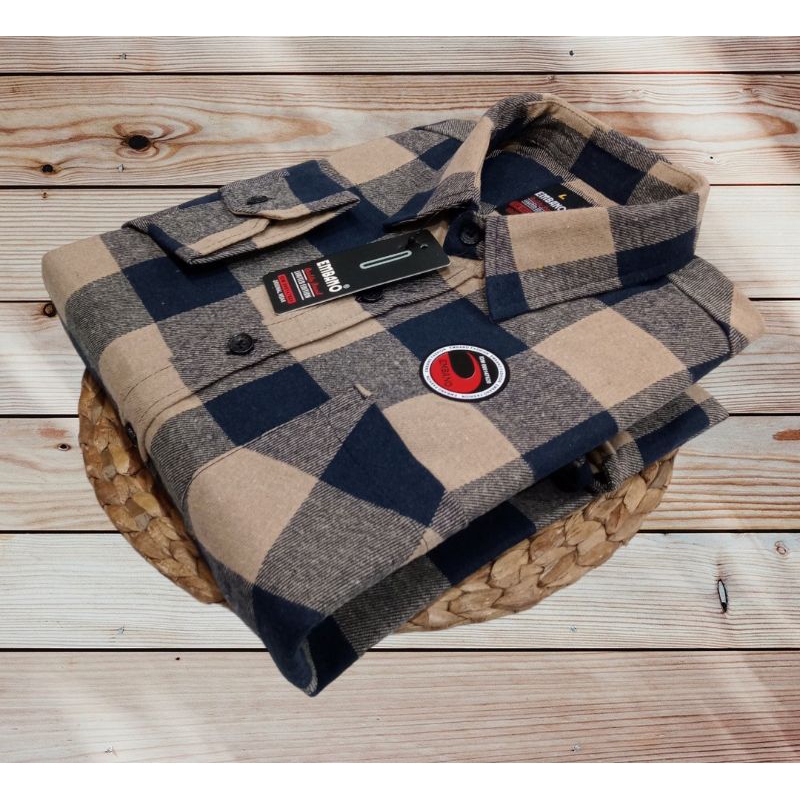 BAJU KEMEJA FLANEL EMBANO LENGAN PANJANG | KEMEJA PRIA PREMIUM TANGAN PANJANG