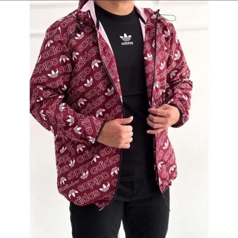 JAKET ORIGINAL ADIDAS MONOGRAM WINDBREAKER TRACK JACKET