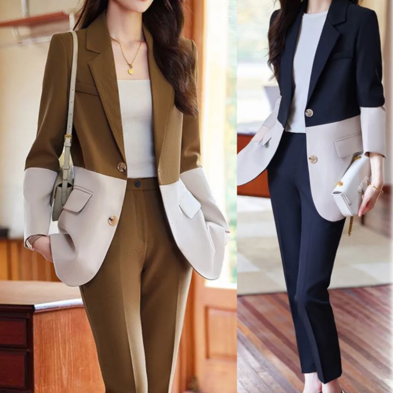 2tone set blazer tag+pants