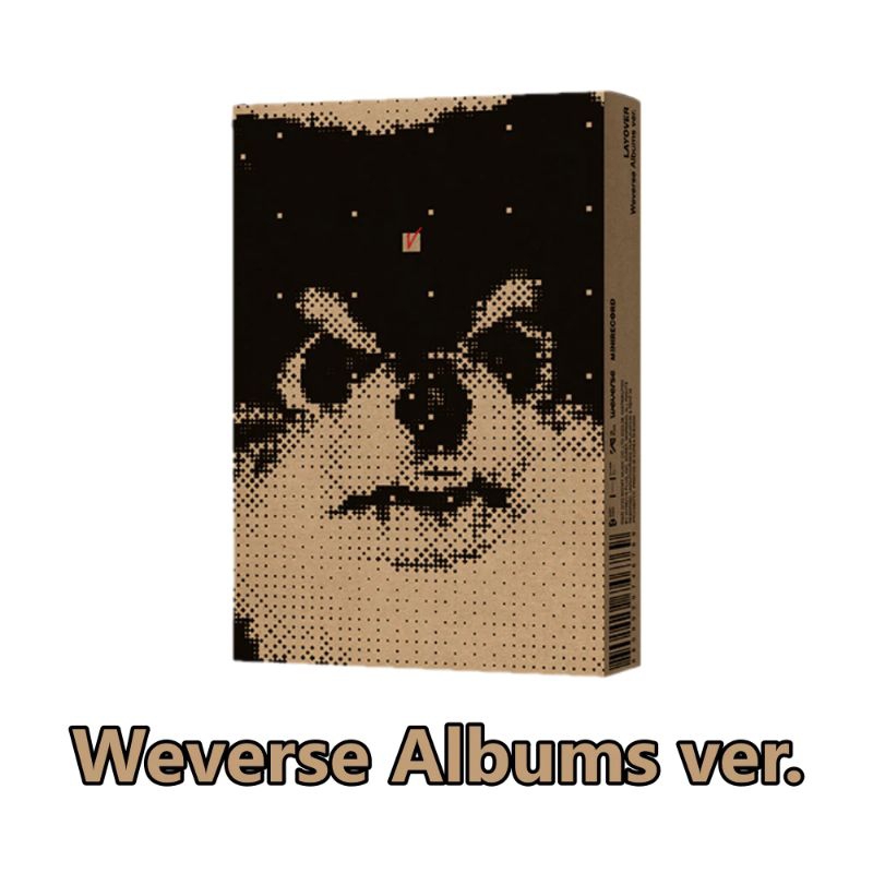 READY BTS V TAEHYUNG LAYOVER ALBUM WEVERSE 1ST PRESS SEALED TANPA POB PHOTOCARD OFFICIAL QR POSTER A