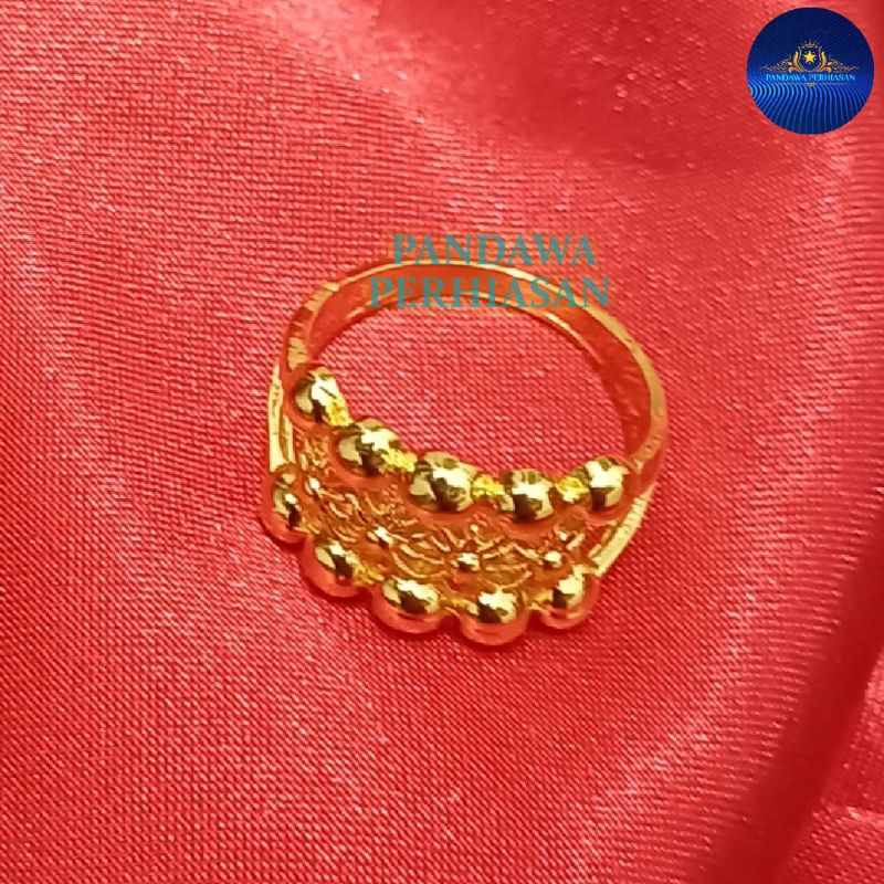 Cincin wanita Dubay Anti luntur Anti karat asli ori terbaru aksesoris perhiasan fashion Korean style