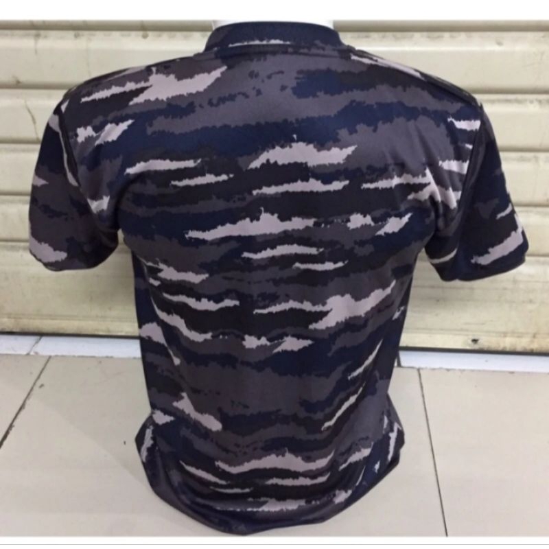 Kaos Loreng TNI AL Lengan pendek Kaos pendek /Kaos Loreng TNI AL