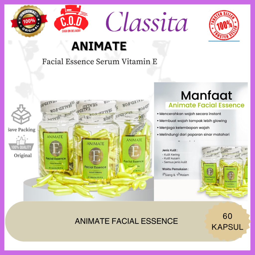 𝐂𝐋𝐀𝐒𝐒𝐈𝐓𝐀.𝐈𝐃 - Animate Wajah / Animate Essence / Wajah Kering / Pelembab Wajah