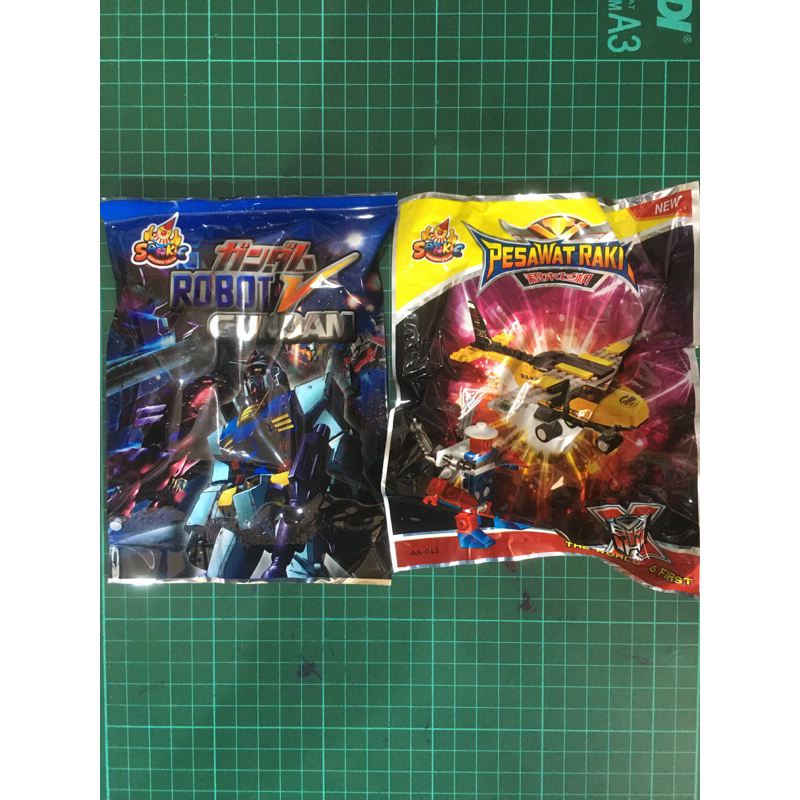 Mainan bp robot / bongkar pasang robot isi 20 pcs / mainan anak