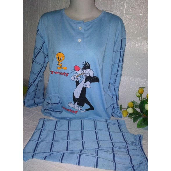 Babydoll Dewasa Lengan Panjang Celana Panjang