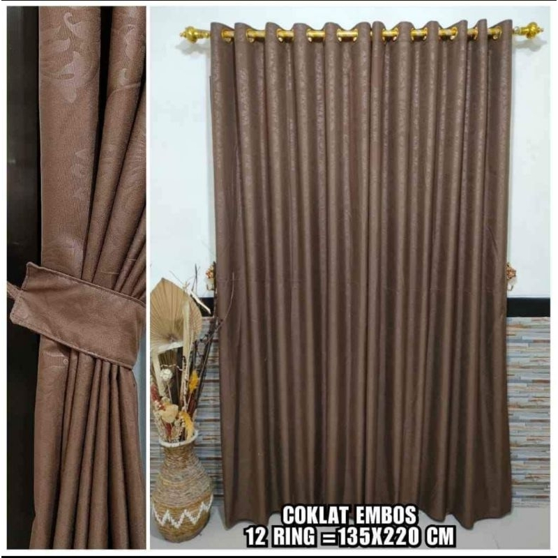 Gorden Embos Coklat Muda