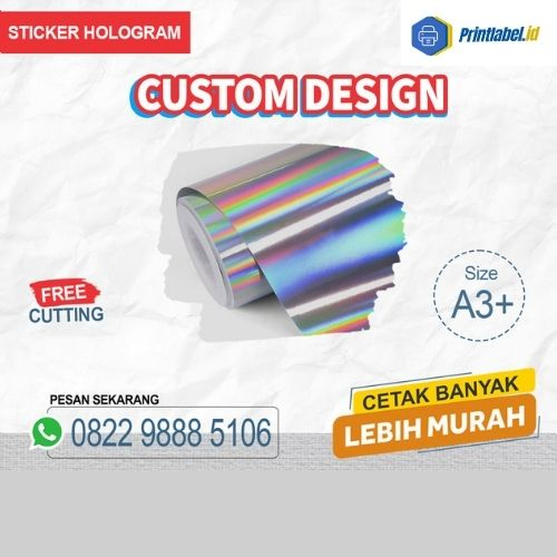 

CETAK STICKER HOLOGRAM PRINT STIKER CUSTOM DESIGN