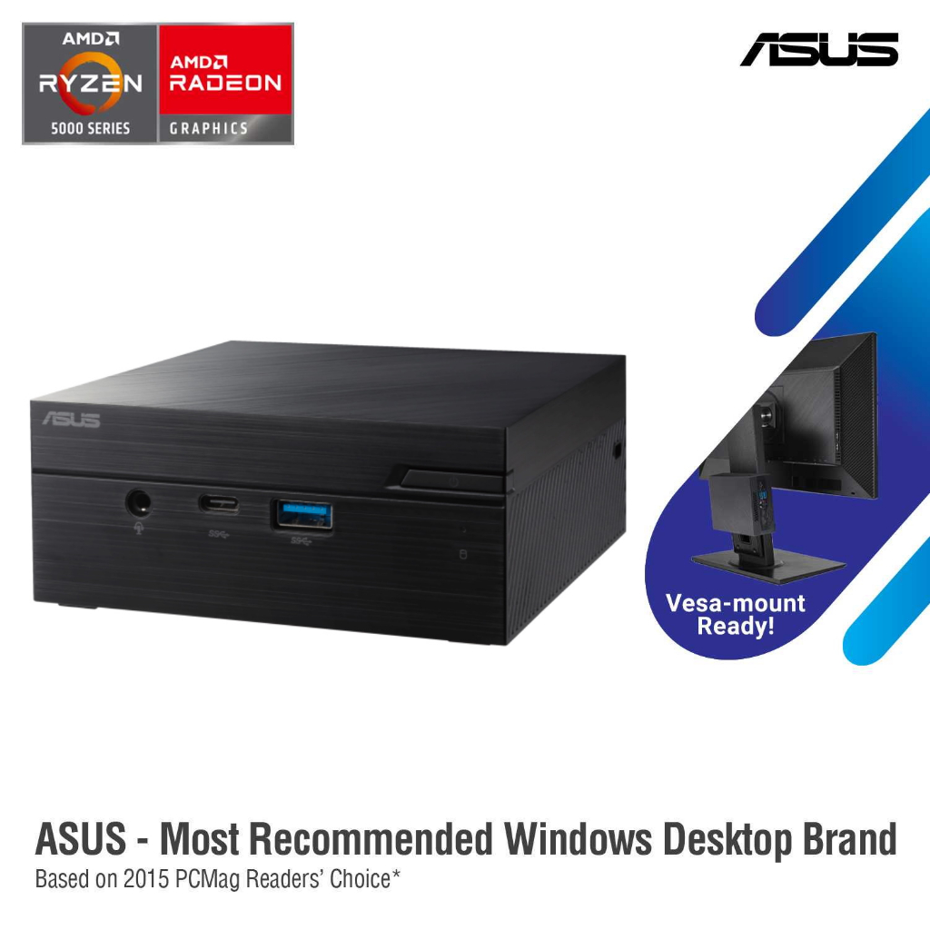 ASUS Mini PC PN51-S1 with Ryzen 7 5700U ( 90MR00K1-M001E0 )