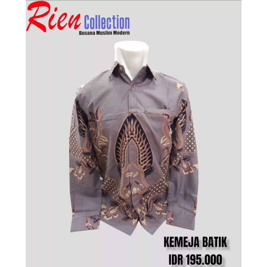 kemeja batik pria rien collection jember