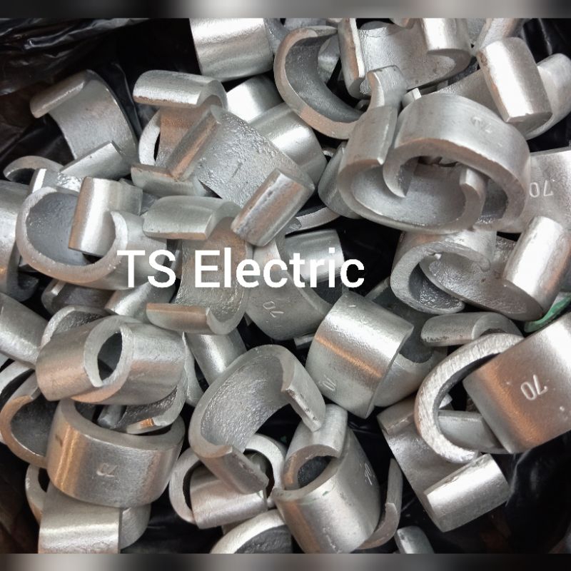Klem C / Clamp C / Klem Kabel BC 70mm Bahan Alumunium @100 pc