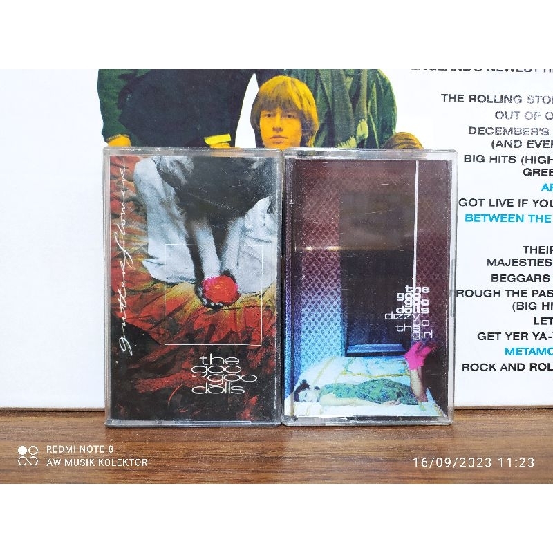Sepaket Kaset : the goo goo dolls - gutter flower & dizzy up the girl.