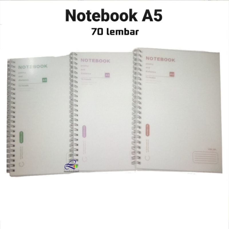 

Buku Notes Ring Notebook A5 Putih
