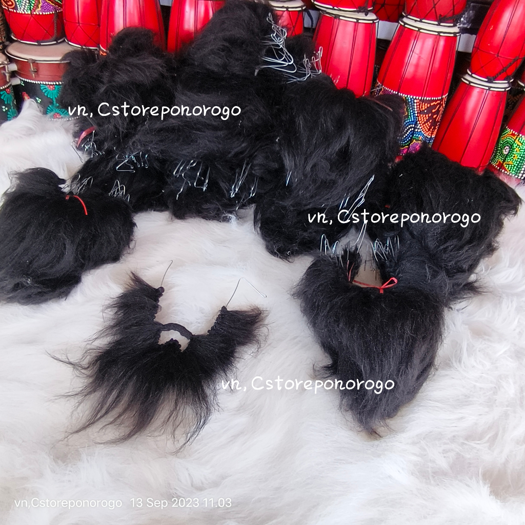 JENGGOT WAROK HARGA GROSIR /wok warok / kumis buatan / jenggot buatan / barongan / reog / pecut / ca