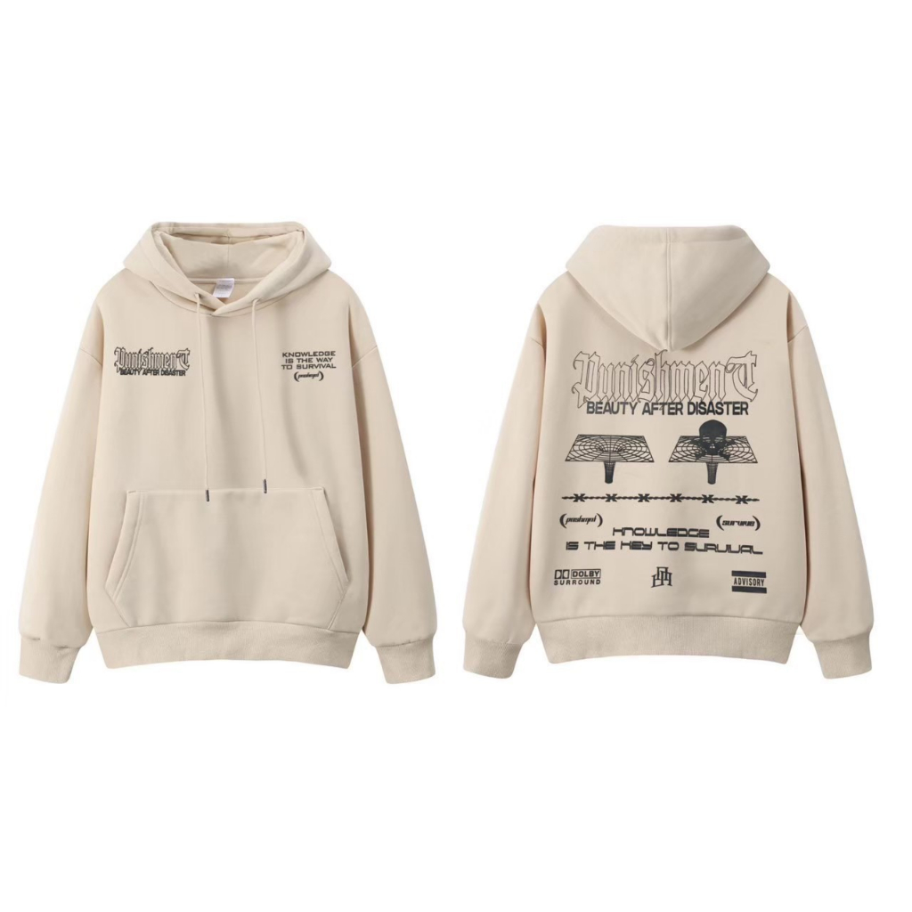 PUNISHMENT HOODIE ORIGINAL PUNISHMENT CREM BEAUTY AFTER