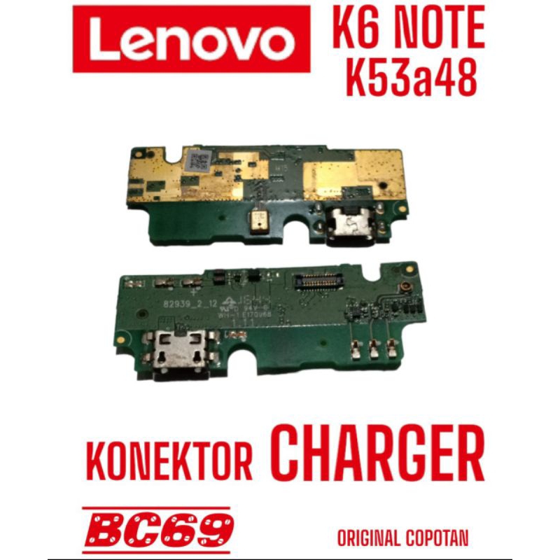 Konektor Charger Lenovo K6 Note K53a48
