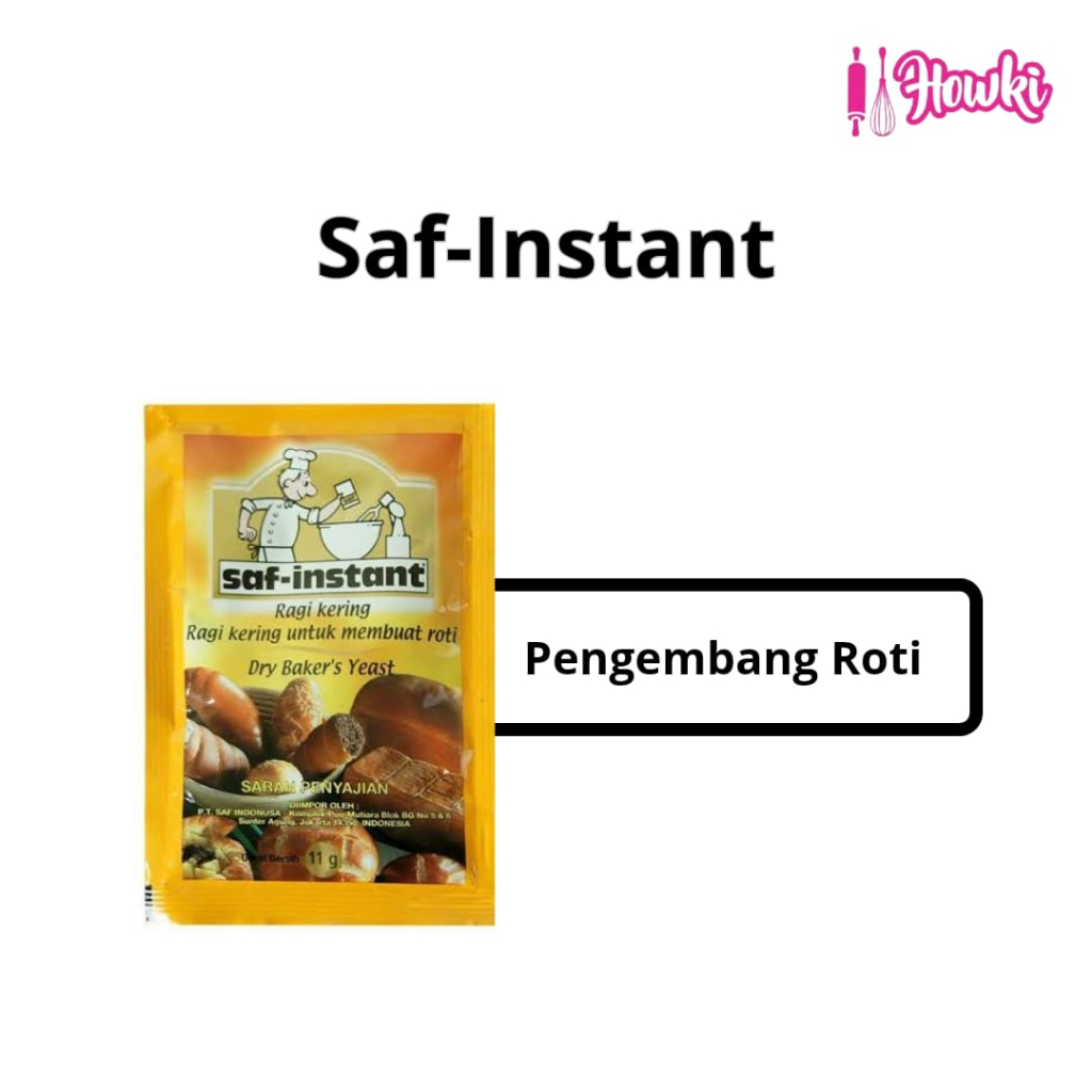 

Saf Instant Ragi Kering Dry Bakers Yeast Sachet (11gr)