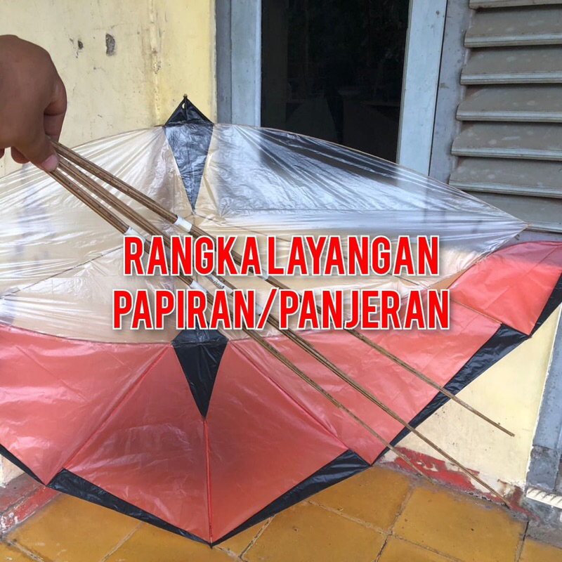 ( RANGKA ) LAYANGAN PAPIRAN PANJERAN DIJAMIN TERBANG SPEK BADAI DAN ANGIN KECIL OKE
