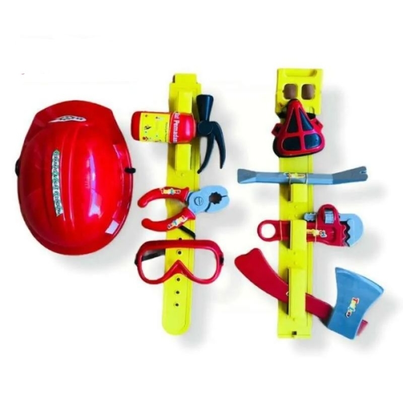 Mainan anak Pemadam dan Alat tukang Edukasi Koper set perkakas / Tool Set tools set mainan anak alat