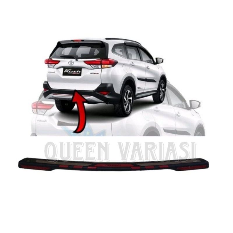 Sillplate belakang mobil rush 2018 up injakan pintu belakang