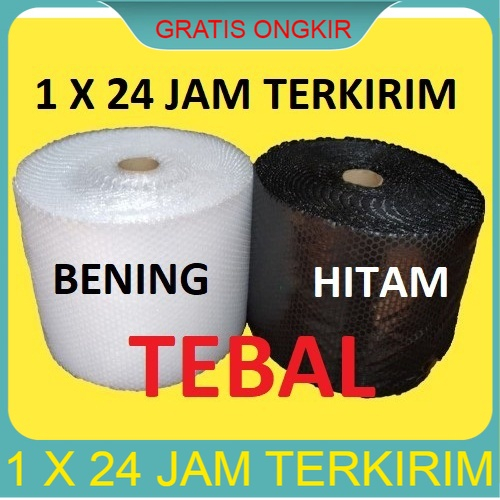 

Bubble Wrap 25 cm x 50 Meter Murah Tebal Hitam Bening Bandung Kota