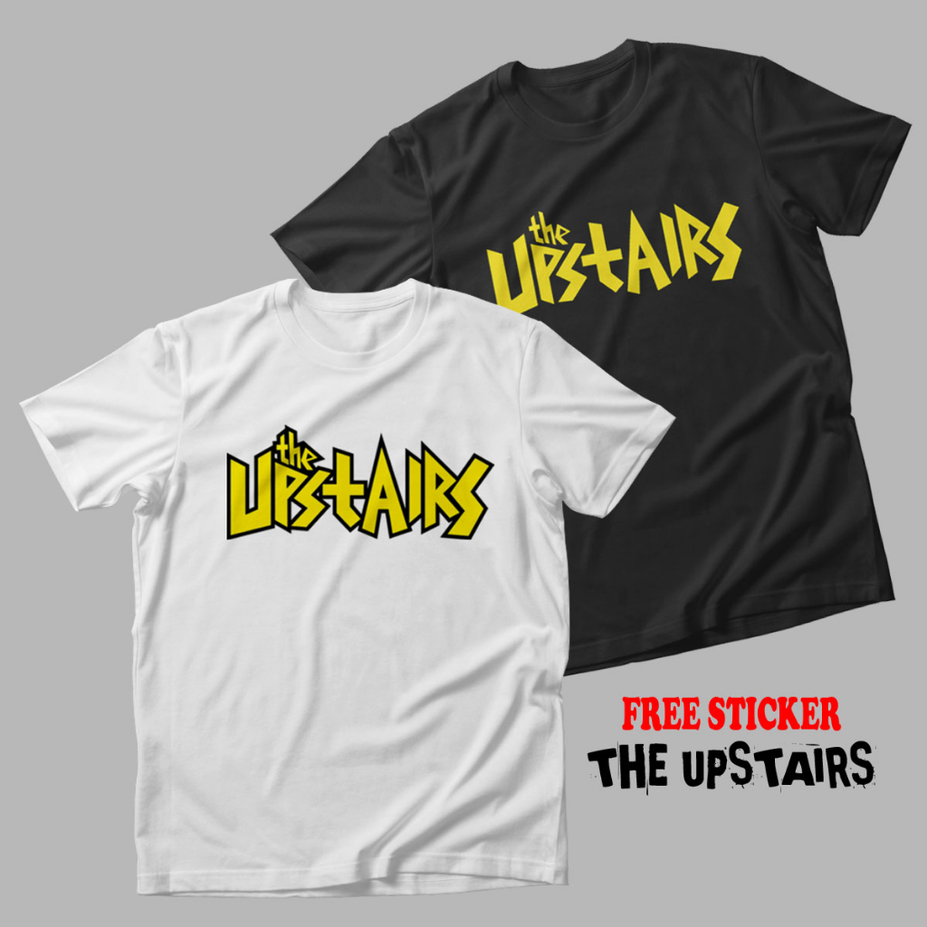 T-shirt The Upstairs Kaos Music Kaos band Kaos The Upstairs Kaos Distro Pria Terbaru