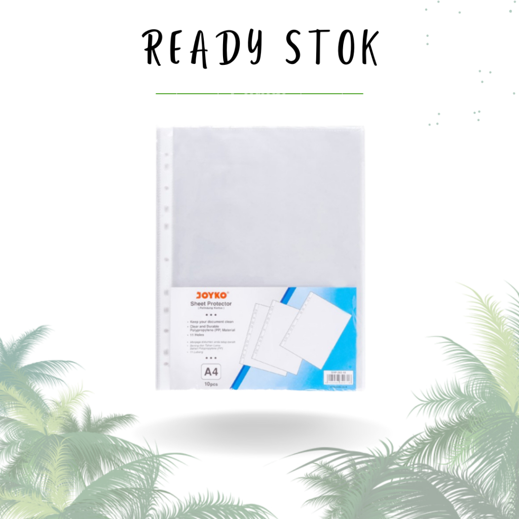 

SHEET PROTECTOR SHP-202-10 A4 / SHEET PROTECTOR A4 / PELINDUNG KERTAS / FOLDER (PACK)