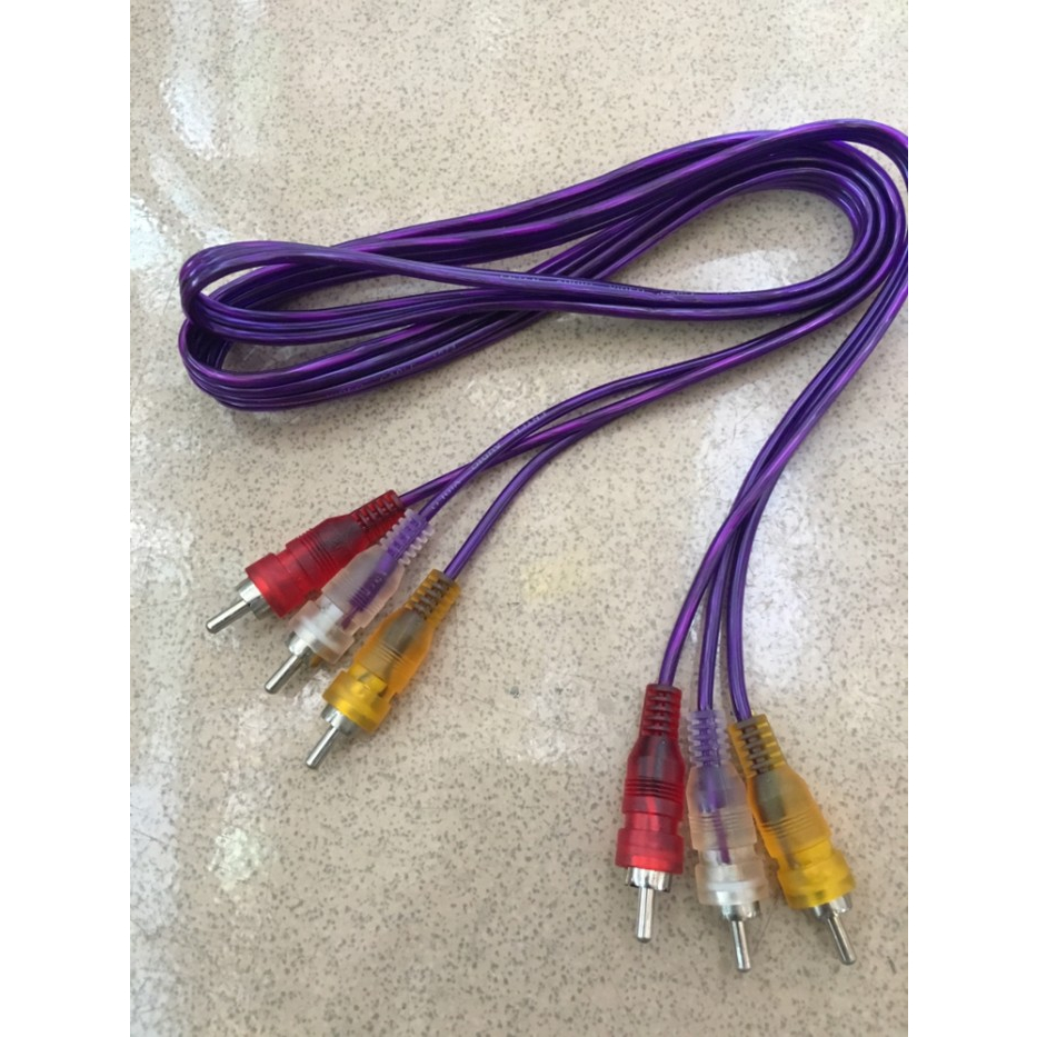 Kabel Jack RCA 3-3 Kabel AV Audio Video Kabel DVD Merah Putih Kuning