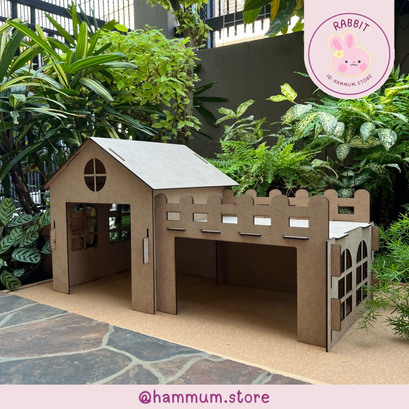 Rumah Kelinci R1 | Hideout Kelinci | Rumah Kucing | Rumah Marmut | Kandang Kelinci | Mainan Kelinci 
