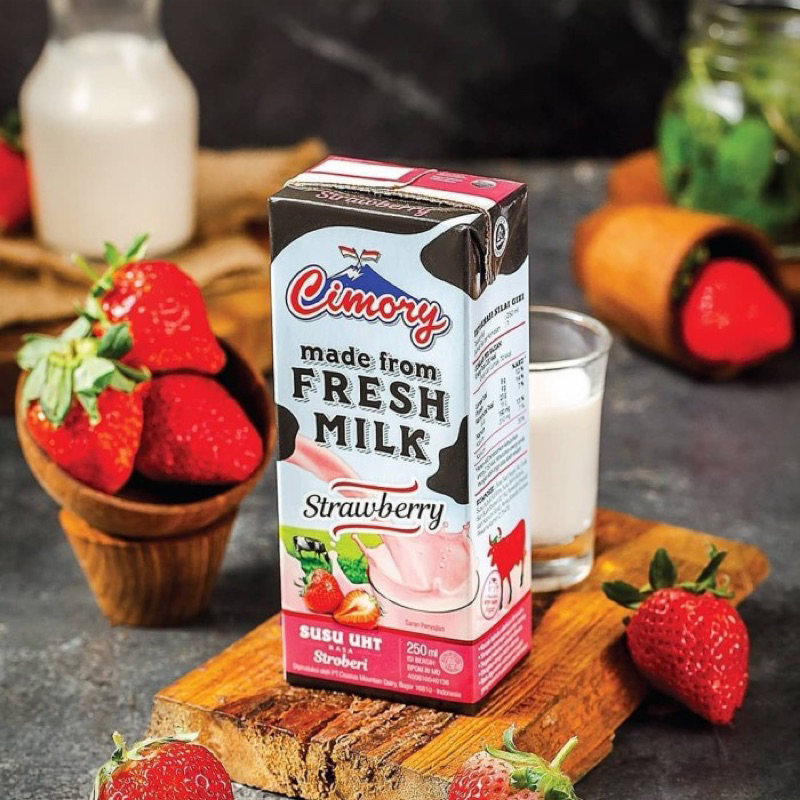 

Cimory Fresh Milk Uht Strawberry 250ml