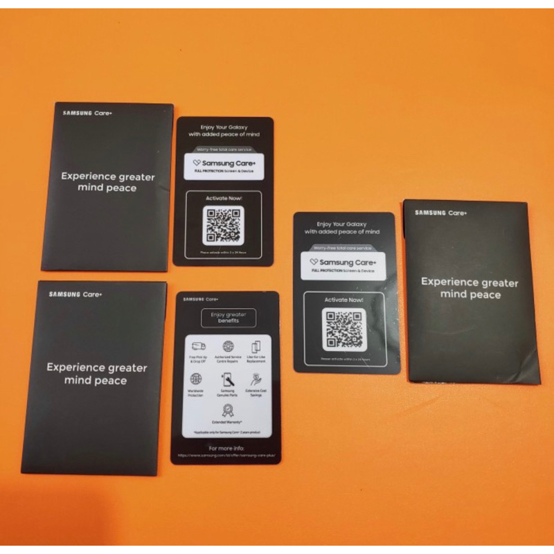 kartu Samsung Care+ card